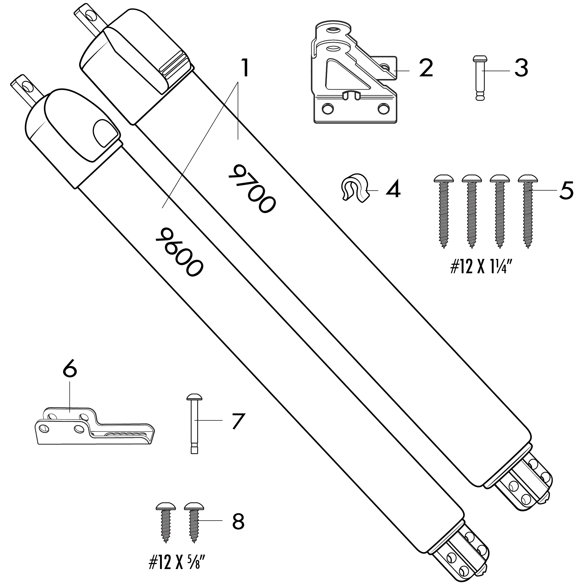 9600 & 9700 Storm Door Closer Installation Instructions EN Ideal Security Inc Knowledge Base